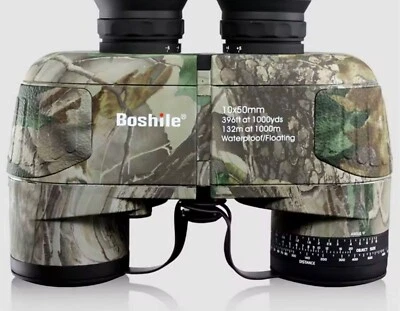 BOSHILE Binoculars 10x50 Forrest Camouflage Range Direction Finding Weatherproof - Image 1 of 4