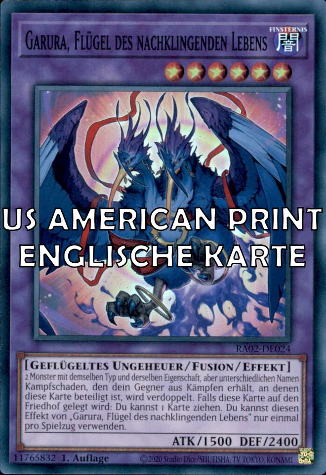 RA02-EN024 - Garura, Wings of Resonant Life - Super Rare - AMERICAN VERSION - Bild 1 von 1