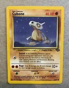 CUBONE - 50/64 - Giungla - Comune - Carta Pokemon - Foto 1 di 2