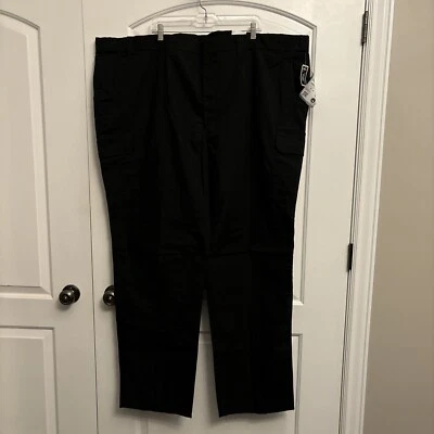 ELBECO MENS size 56R RIPSTOP ADU CARGO PANTS E5700R BLACK UNHEMMED NEW - Image 1 of 4