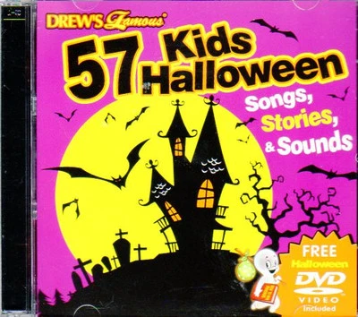 57 KIDS HALLOWEEN SONGS STORIES & SOUNDS CD + BONUS VIRTUAL GHOUL LOG/CASPER DVD - Image 1 of 3