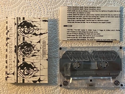 Wretched - Vicious Inflictions US orig private cassette THRASH metal 1991 TESTED - Image 1 of 2