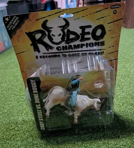 rodeo champions Cody Steele Vs. Dune Buggy Action Figure Rider & Bull Schylling - Picture 1 of 2
