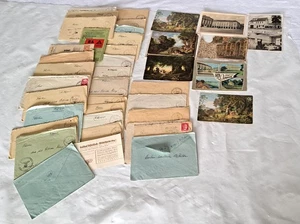 Auflösung.Fundzustand.Altes Konvolut mit Feldpost/Postkarten/Bleibenausweis... - Bild 1 von 6