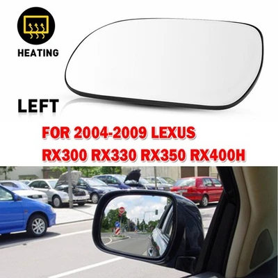 Espejo retrovisor vidrio térmico convexo para Lexus RX RX300 2004-09 puerta izquierda del lado del conductor Foto 1 de 4