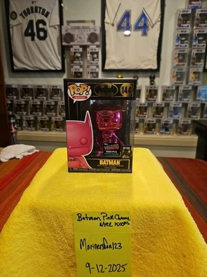 Funko Pop! Batman #144 Pink Chrome LE 1500 NYCC 2019 exclusivo de convención Foto 1 de 4