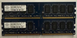 NANYA NT2GT64U8HD0BY-AD 2 GB (2Rx8) PC2-6400U-666-13-E1.800 TESTED - Picture 1 of 1