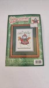 Bucilla Expressions Counted Cross Stitch Flakes Welcome Snowman Kit          - Picture 1 of 1