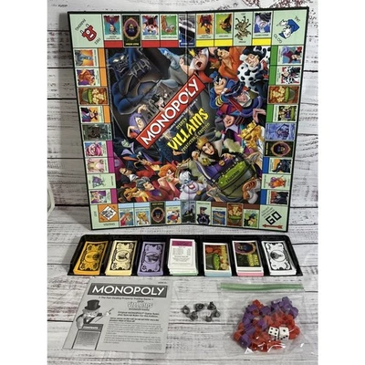 Monopoly Disney Villanos Edición Coleccionista Parque Temático Juego de Mesa ARTÍCULOS FALTANTES Foto 1 de 4