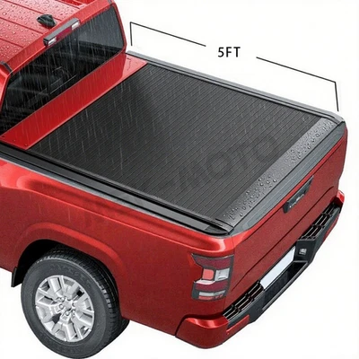 Rear 5FT Hard Retractable Truck Bed Cover For 2005-2025 Nissan Frontier - Image 1 of 4