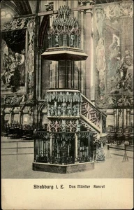 Postal de colección del púlpito de Munster de Estrasburgo Alsacia Francia s205 - Imagen 1 de 2