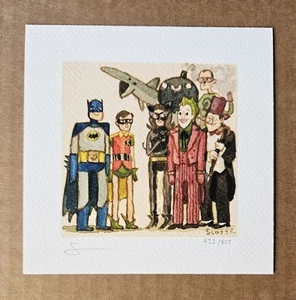 Scott C Campbell Batman The Movie Great Showdown Art Print Poster Mondo Ansin - Picture 1 of 1