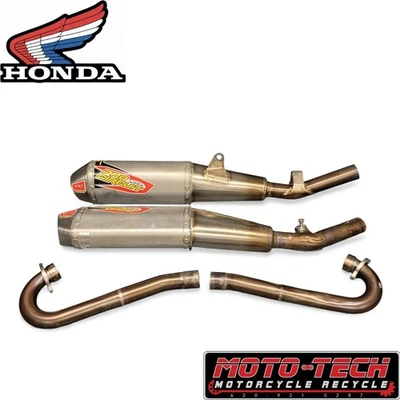 🔥2021 HONDA CRF250R PRO CIRCUITO T6 DOBLE ESCAPE ✅ SILENCIADOR TUBO CABEZAL (294)🔥 Foto 1 de 4