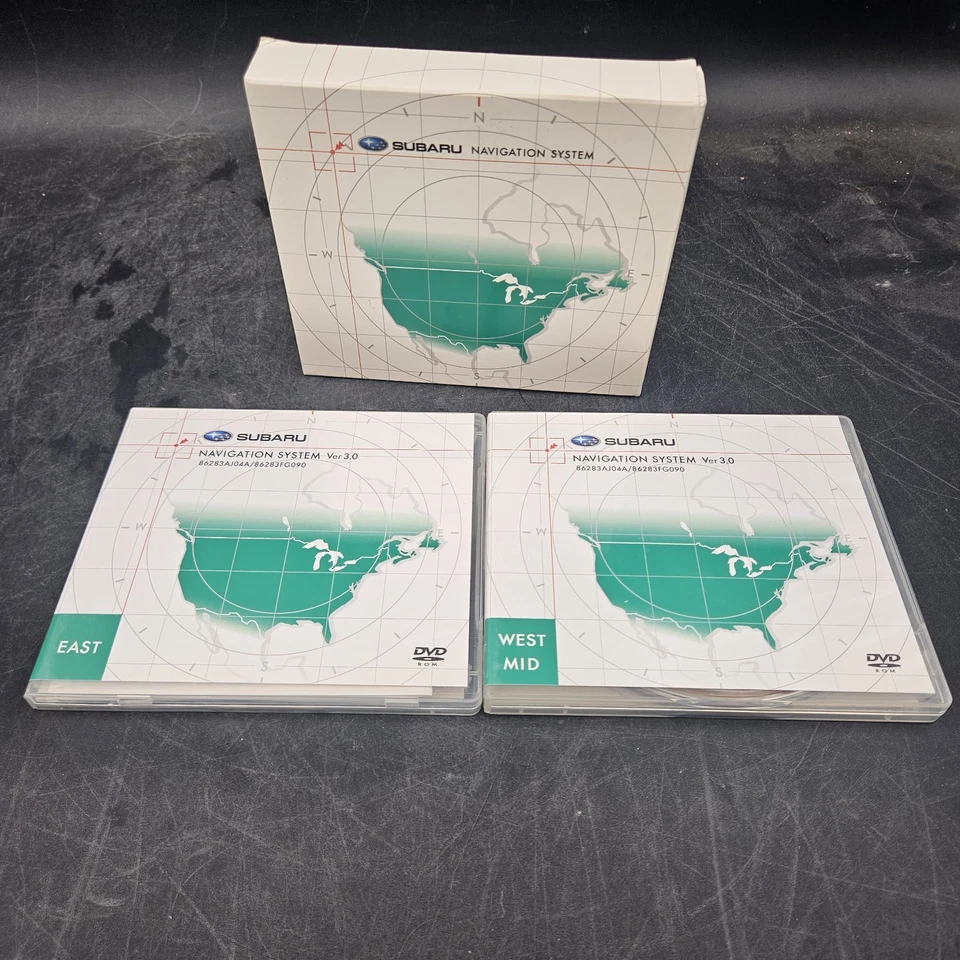 Subaru Navigation System DVD Set Ver. 3.0 OEM GPS Map - Image 1 of 4