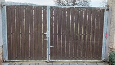 Doppelflügeltor  ohne Pfosten , Maße  3.50 m × 2.00 m ,Selbst Abholung  - Bild 1 von 2