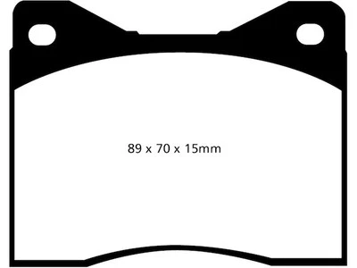 Juego de pastillas de freno delanteras para Ferrari 365 GTS/4 1970-1973 1971 1972 SW348VV Foto 1 de 4