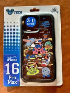 Walt Disney World Four Park Rides Teacups, Dumbo Clear iPhone 16 Pro Max Case - Picture 1 of 2