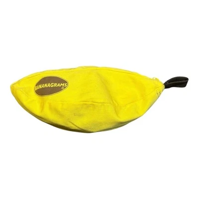 Bananagrams Game Travel Pouch Yellow Banana Case with Letter Tiles - Image 1 of 4