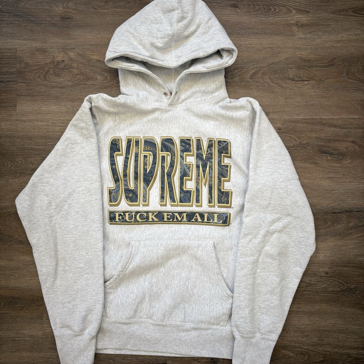 【本物保証 /関税・送料無料】Supreme Paisley Fuck Em Hooded Supreme FW17 Paisley 
