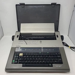 BROTHER AX-20 Elektrische Schreibmaschine Wortausschreibung Rechtschreibprüfung mit Abdeckung - getestet/funktioniert - Bild 1 von 12