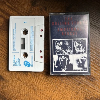 THE ROLLING STONES EMOTIONAL RESCUE (CASSETTE TAPE) CBS UK 1980 exc cond  - Image 1 of 4