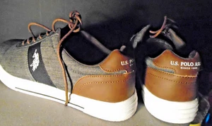 U.S. Polo Assn Herren blau und schwarz Boot Helm Halbschuhe Größe 10 1/2 M - Bild 1 von 6