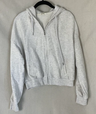 Sudadera con capucha gris claro Garage con cremallera P/S para mujer Foto 1 de 3