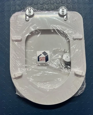 SEDILE COPRIWATER WC - DOLOMITE Mod. CLODIA RESINA POLIESTERE LEGNO ITALY - Immagine 1 di 3