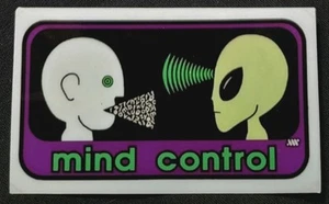 ALIEN WORKSHOP AUFKLEBER "MIND CONTROL" 4 X 2 1/4 GLÄNZEND - Bild 1 von 1