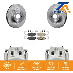 Front Brake Caliper Rotor Ceramic Pad Kit For 2013-2016 Hyundai Santa Fe XL 3.3L - Picture 1 of 1