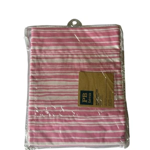 PB Teen Pottery Barn NUOVO rosa e bianco Arist Stripe set di 2 federe standard - Foto 1 di 3