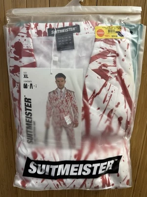 Traje Suitmeister Salpicado de Sangre Abrigo Chaqueta Halloween Disfraz Pantalones XL 46-48 Foto 1 de 2