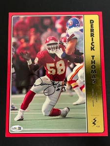 Derrick Thomas signiertes Auto 8,5 x 11 Foto Kansas City Chiefs JSA Zertifikat 610 - Bild 1 von 3