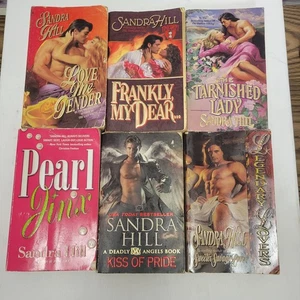 VTG 90s Romance Novels SANDRA HILL Mass Market Paperback Books Lot x6 ACCEPTABLE - Bild 1 von 3