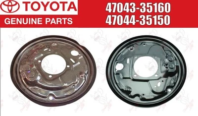 Toyota OEM Brake Backing Plate RH LH 47043-35160 47044-35150 - Image 1 of 4