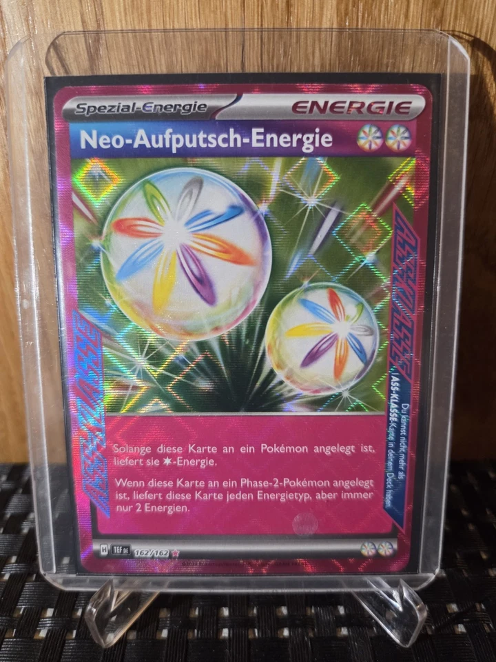 Neo-Aufputsch-Energie 162/162 ASS-KLASSE/Rare Pokémon Karten 💯 Boosterfrisch  - Bild 1 von 1