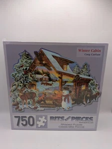 BITS & PIECES 750 PZ PUZZLE "CABINA INVERNALE" DI CORY CARLSON NUOVO SIGILLATO!  - Foto 1 di 6