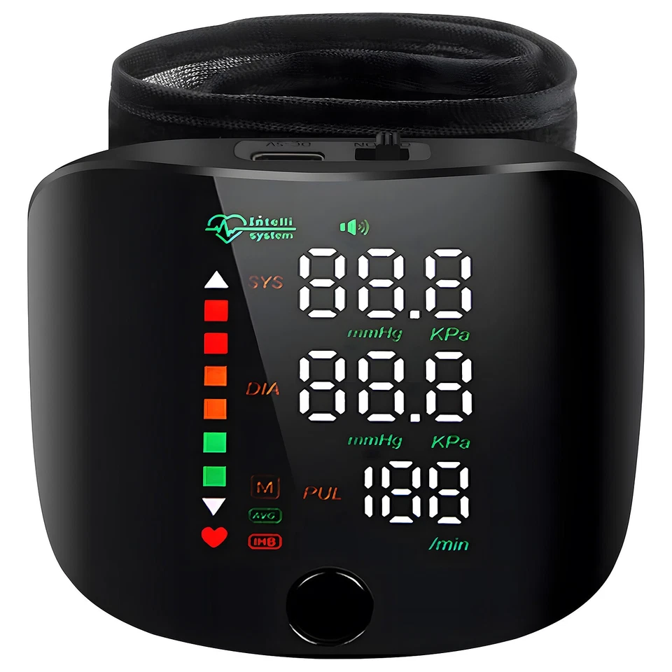 Monitor BP de muñeca Touch-Start, indicador de 3 colores, cable USB-C incluido Foto 1 de 1