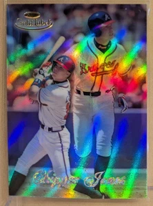 1998 Topps Gold Label CLASS 2 #27 Chipper Jones Braves Refractor RARE PARALLEL - Picture 1 of 2