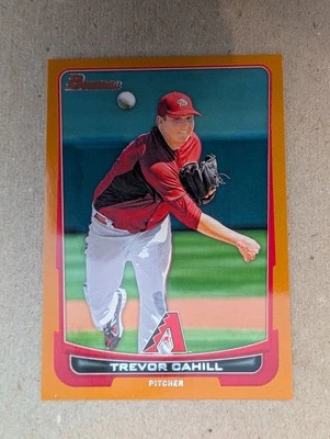 2012 Bowman - Trevor Cahill #116 Orange Border /250 - Image 1 of 4