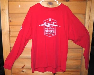 Lockheed Martin Machinist Union C5 Airplane Longsleeve T Shirt- XXL - Bild 1 von 5