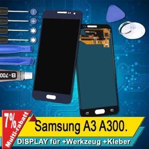 Display Für Samsung A3 2015 A300 Komplettes Bildschirm Lcd Touch TFT Dark Blue + - Bild 1 von 5