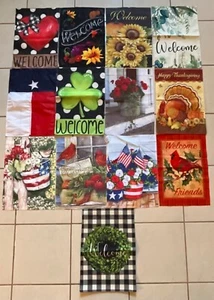 Your Choice, Small Garden Flags…..Some Welcome, Seasonal, Generic…….FLAG ONLY - Picture 1 of 23