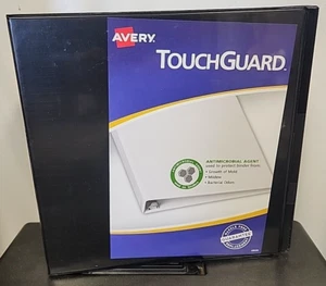 Avery TouchGuard Protection View 3-Ring Binder, 2" Slant Rings, Black - Picture 1 of 3
