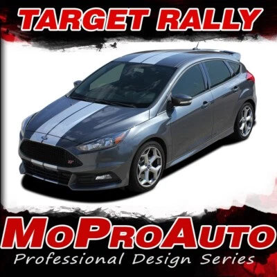 Ford Focus Racing Stripes Decals Vinyl Graphics TARGET RALLY Kit 2016 2017 2018 Foto 1 de 4