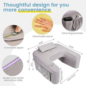 Cuscino da Lettura Gaming Lap Scrivania Cuscino per Adulti - Cuscino Supporto Memory Foam - Foto 1 di 4