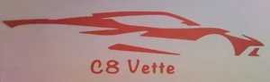 C8 Vette Racing Chev Vinyl Aufkleber Aufkleber Silhouette, mehrere Farben verfügbar! - Bild 1 von 6