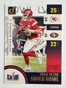 2024 Panini Donruss Patrick Mahomes II Road To The Super Bowl #SBCHAMP Chiefs - Bild 1 von 2