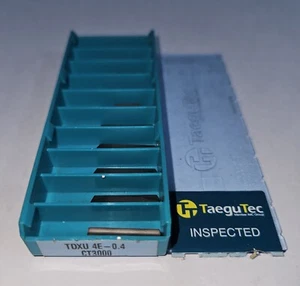 TAEGUTEC TDXU 4E 0.4 CT3000 Grooving & Cut Off Insert 10pcs - Picture 1 of 4