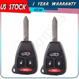 2 Remote Car Key Shell for Jeep Grand Cherokee 2005 2006 2007 4 Buttons - Picture 1 of 8